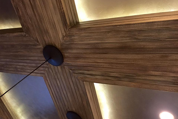 wood graining ceiling