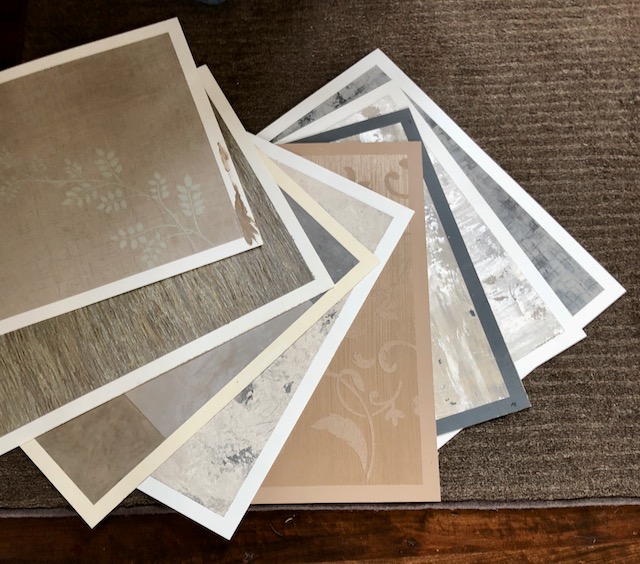 Decorative accent of sample boards